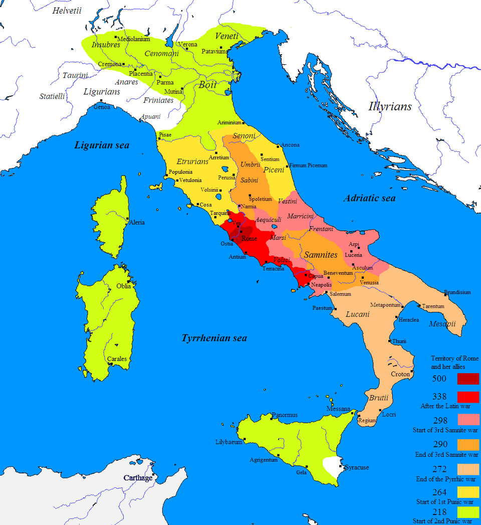 Roman expansion map